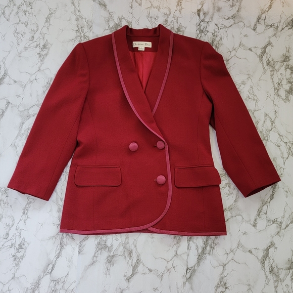 Vintage Christian Dior Wool Blazer - Picture 7 of 15